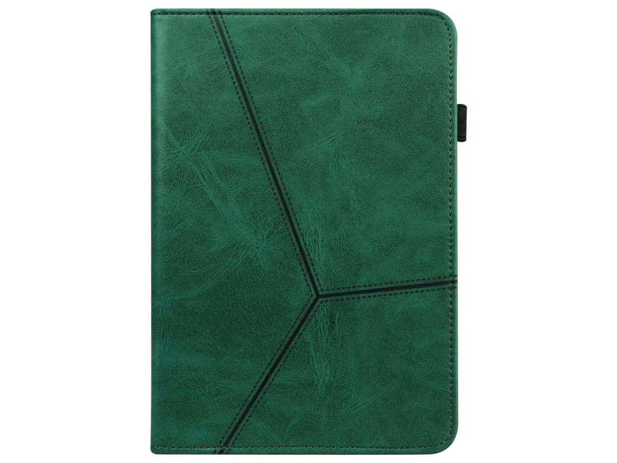 Geometric PU Folio Case Groen - Lenovo Tab M10 Plus (3e gen) Hoesje