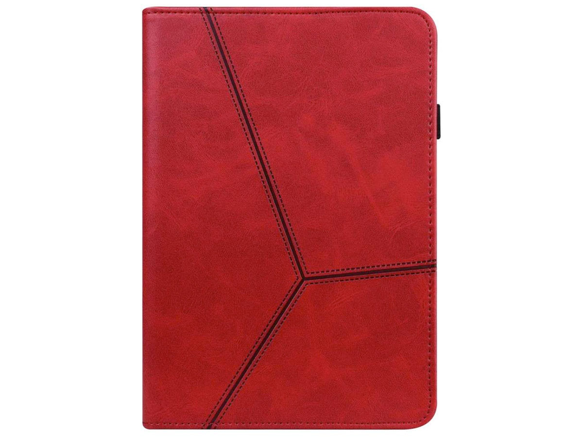 Geometric PU Folio Case Rood - Lenovo Tab M10 Plus (3e gen) Hoesje