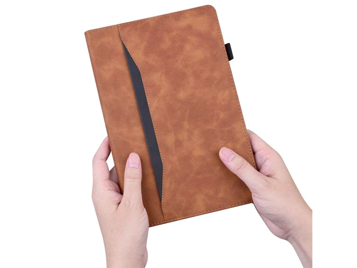 Pocket Folio Case Bruin - Lenovo Tab M10 Plus (3e gen) Hoesje