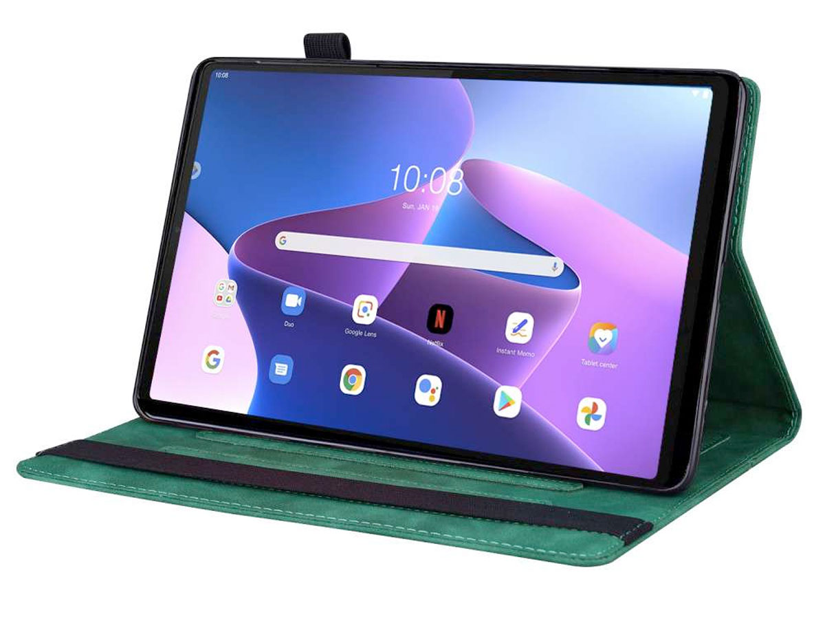 Pocket Folio Case Groen - Lenovo Tab M10 Plus (3e gen) Hoesje