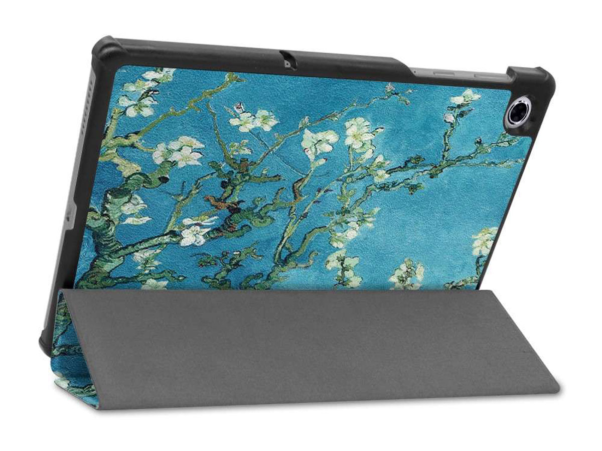 Smart Tri-Fold Bookcase Floral - Lenovo Tab M10 Plus Hoesje