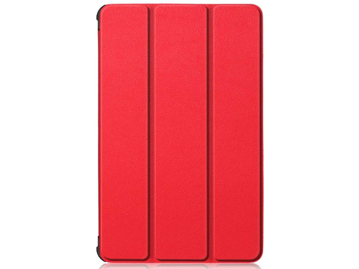 Smart Tri-Fold Bookcase Rood - Lenovo Tab M10 Plus Hoesje