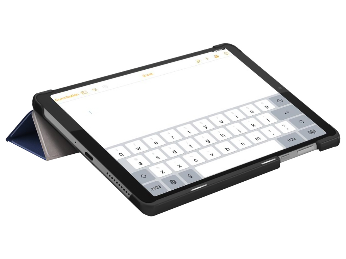 Smart Slimfit Bookcase Blauw - Lenovo Tab M8 (Gen 4) Hoesje