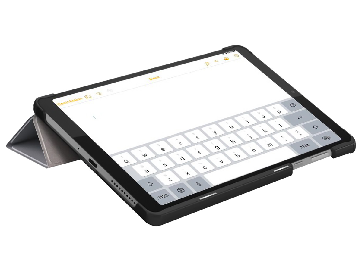 Smart Slimfit Bookcase Grijs - Lenovo Tab M8 (Gen 4) Hoesje