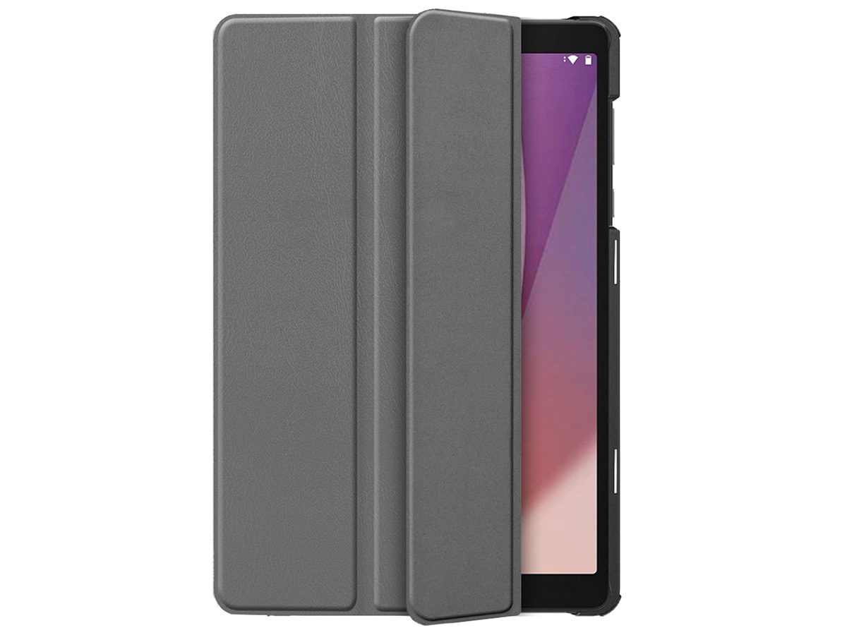 Smart Slimfit Bookcase Grijs - Lenovo Tab M8 (Gen 4) Hoesje