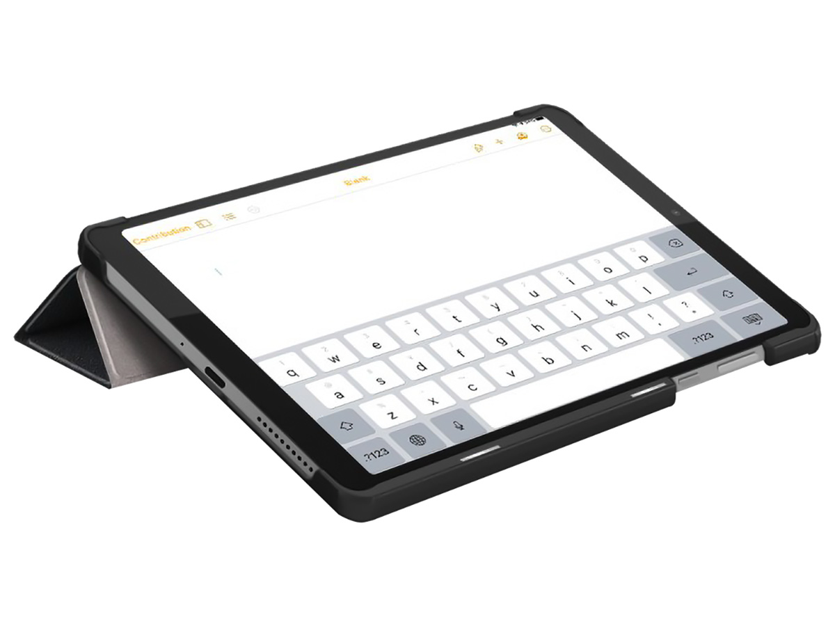 Smart Slimfit Bookcase Zwart - Lenovo Tab M8 (Gen 4) Hoesje