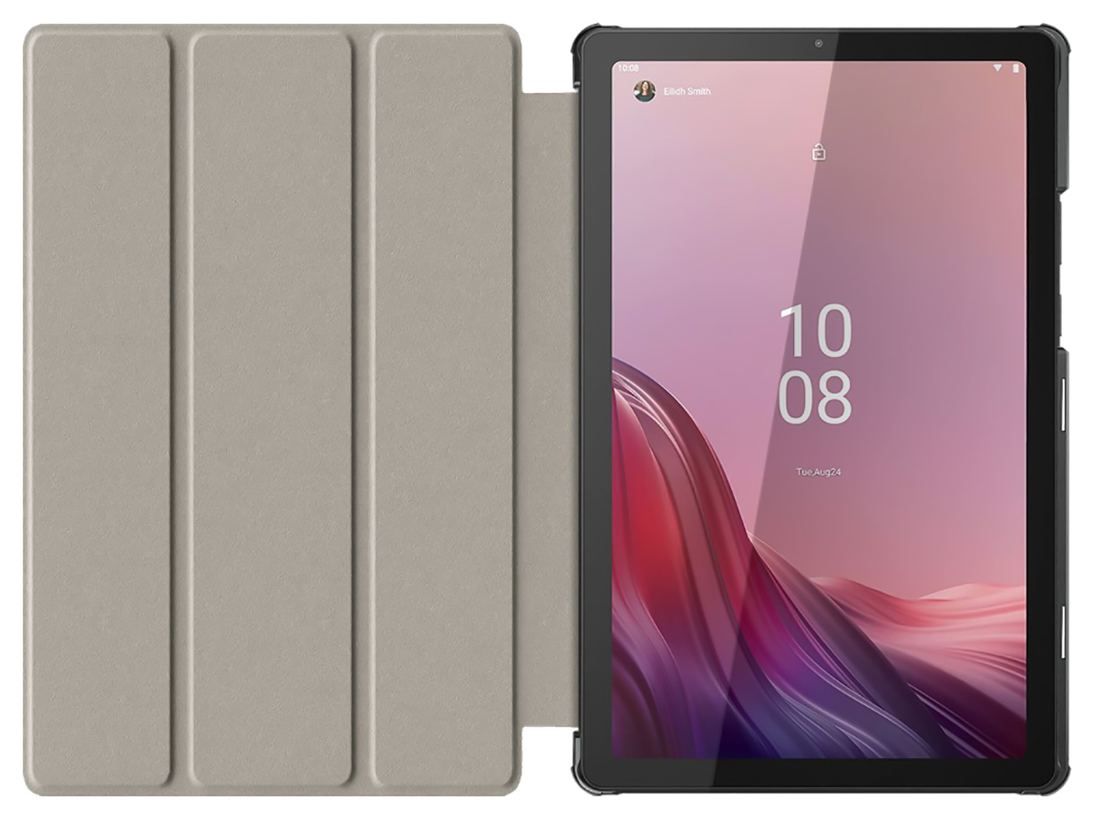 Just in Case Smart Folio Zwart - Lenovo Tab M9 Hoesje