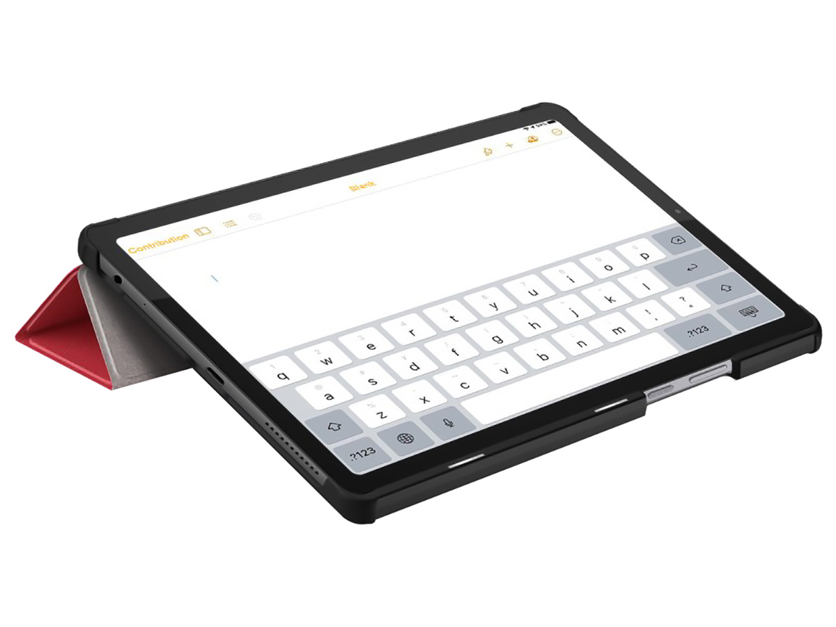 Just in Case Smart Folio Rood - Lenovo Tab M9 Hoesje