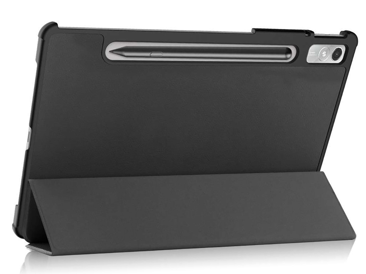 Smart Tri-Fold Bookcase Zwart - Lenovo Tab P11 Pro Gen 2 Hoesje