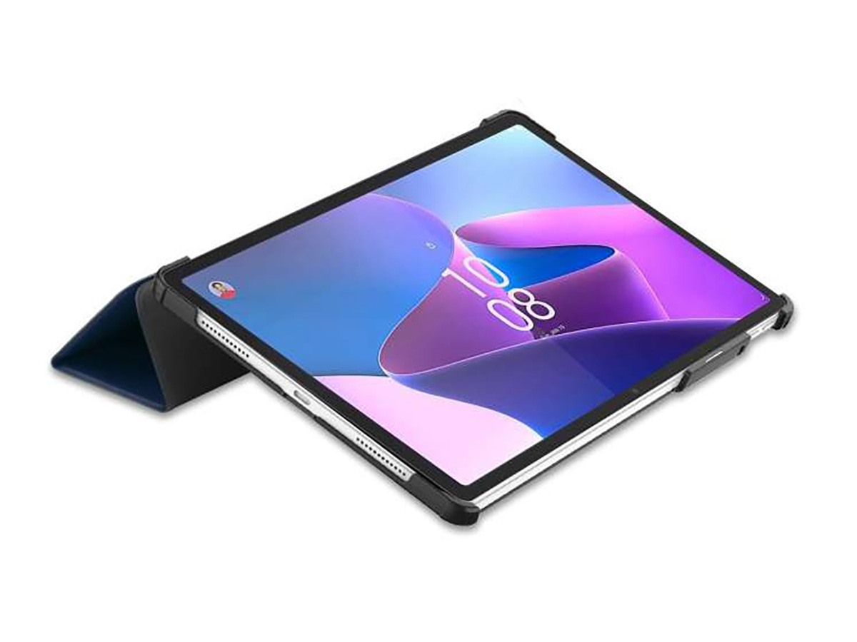 Smart Tri-Fold Bookcase Blauw - Lenovo Tab P11 Pro Gen 2 Hoesje