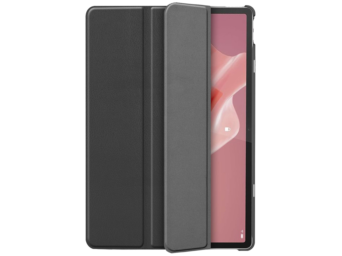 Smart Slimfit Bookcase Zwart - Lenovo Tab P12 Hoesje