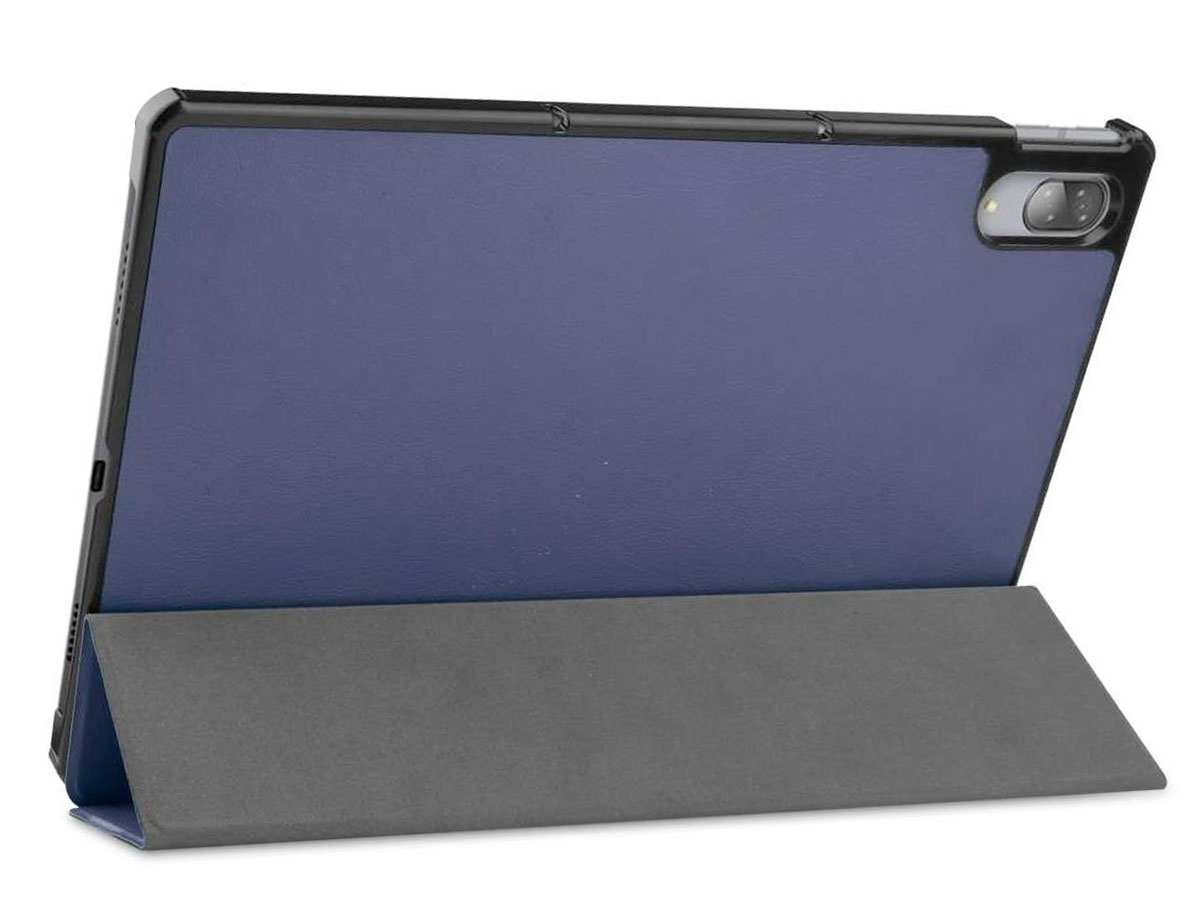 Smart Tri-Fold Bookcase Navy - Lenovo Tab P12 Pro Hoesje