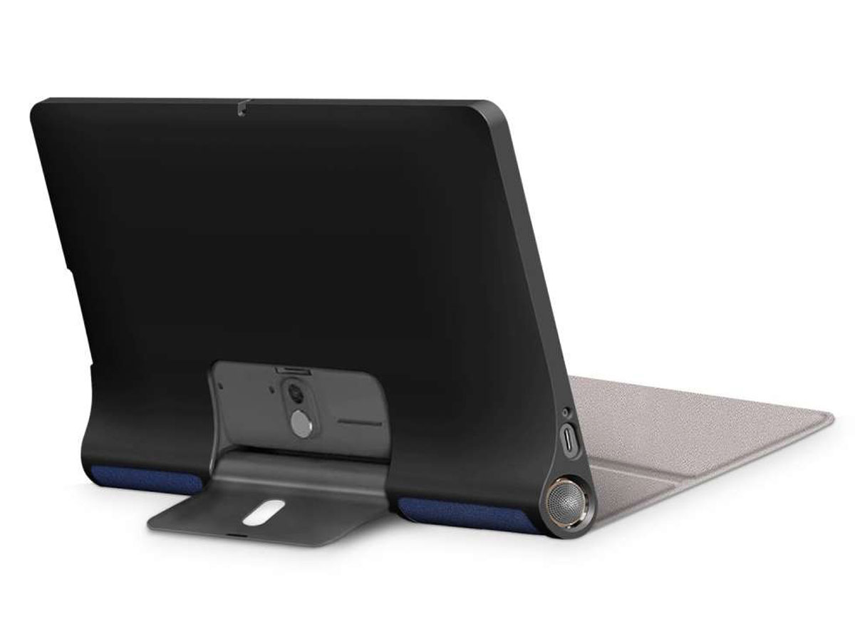 Smart Bi-Fold Bookcase Blauw - Lenovo Yoga Smart Tab Hoesje