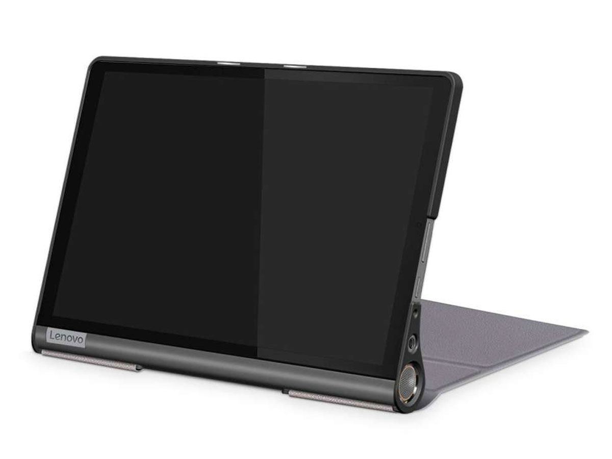 Smart Bi-Fold Bookcase Grijs - Lenovo Yoga Smart Tab Hoesje