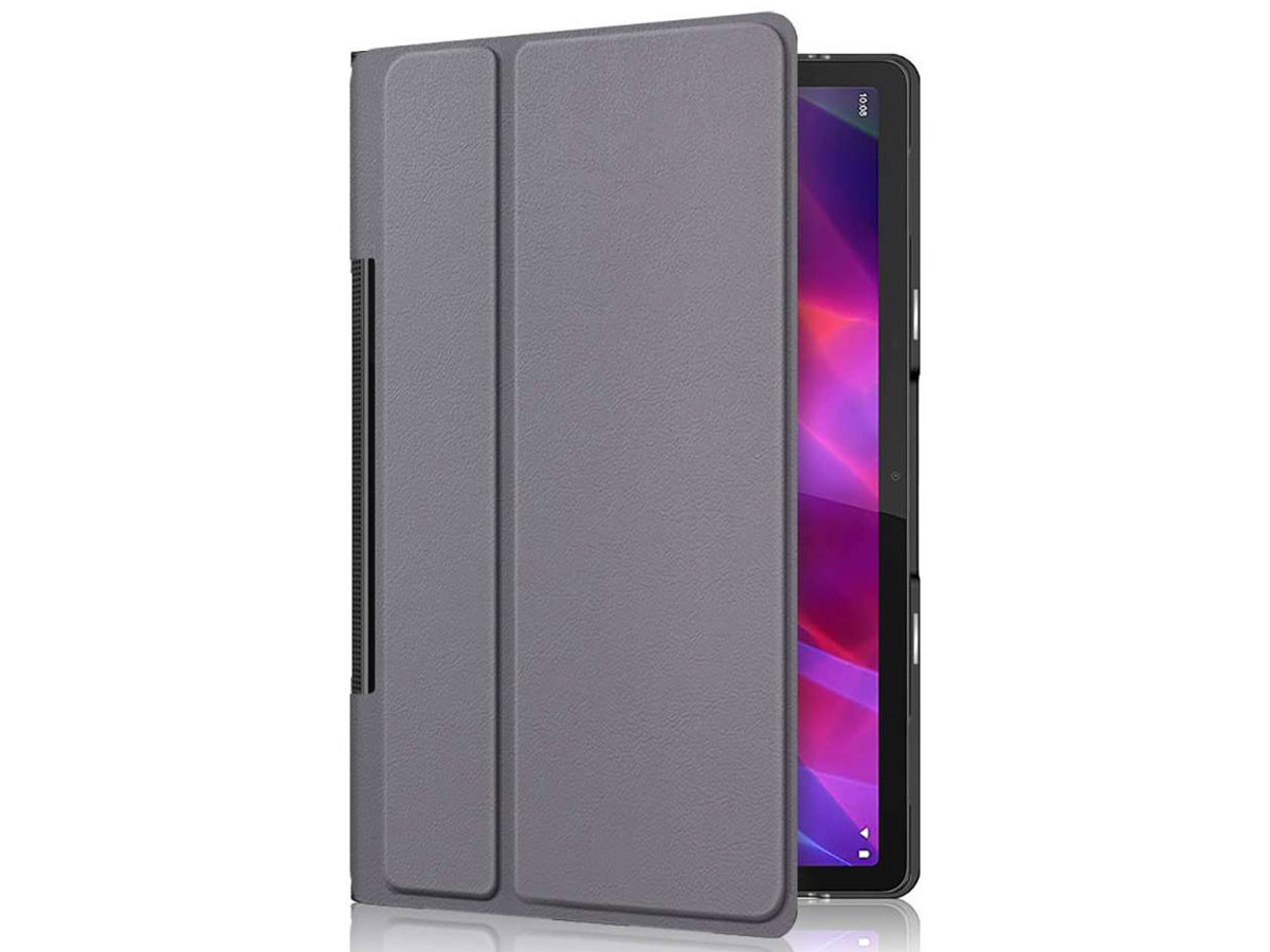 Smart Bi-Fold Bookcase Grijs - Lenovo Yoga Tab 11 Hoesje