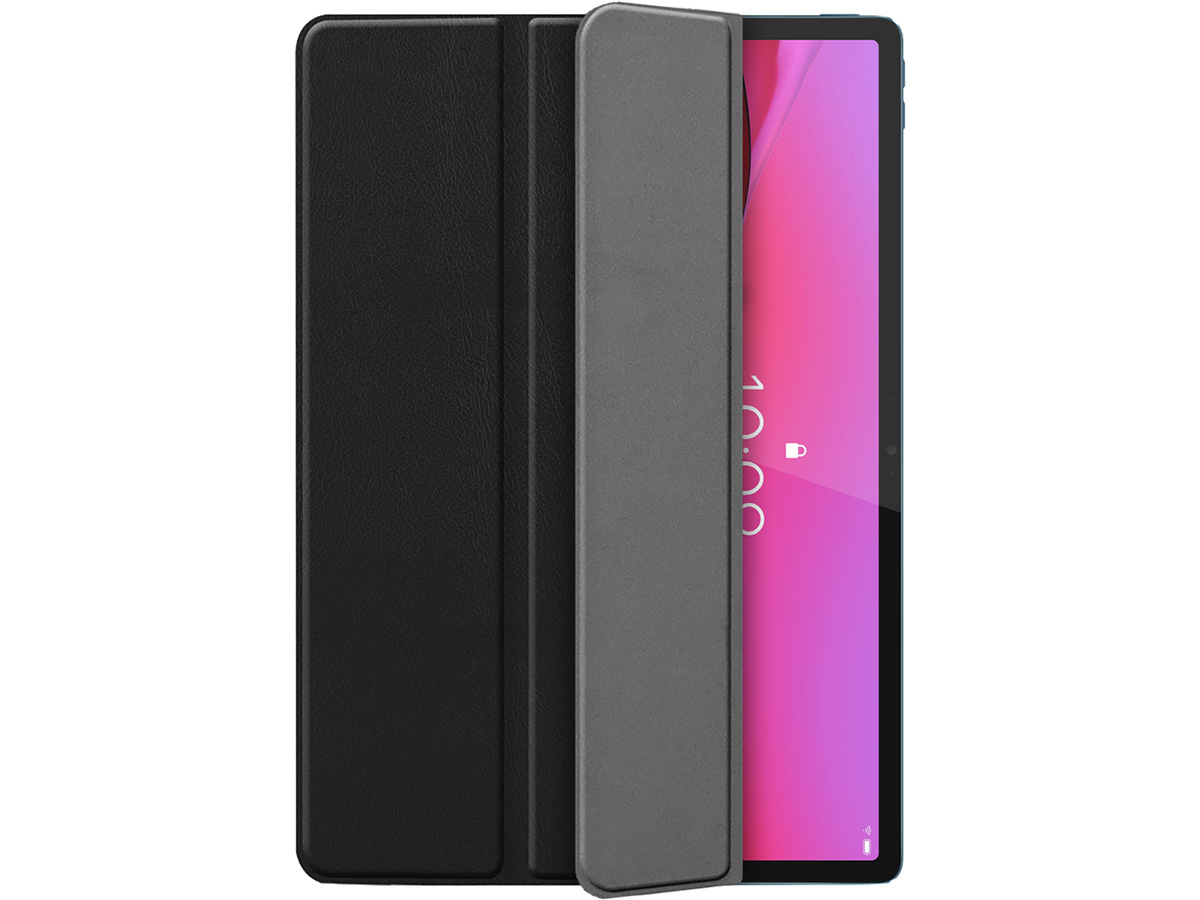 Just in Case Smart Trifold Bookcase Zwart - Lenovo Yoga Tab Plus Hoesje