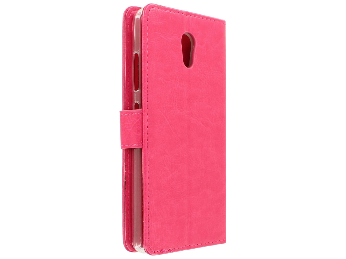 Bookcase Flipcase Roze - Lenovo P2 hoesje