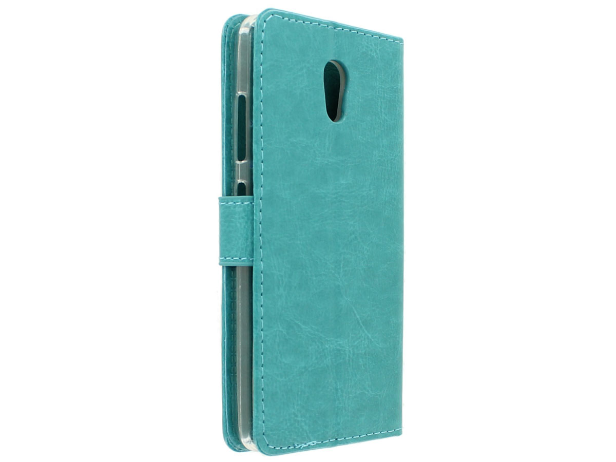 Bookcase Flipcase Turquoise - Lenovo P2 hoesje
