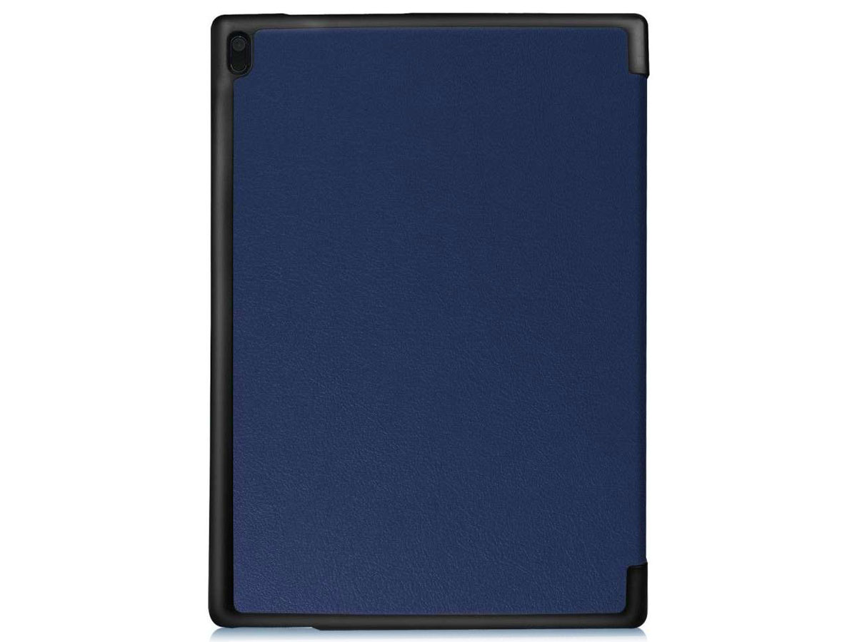 Smart Tri-Fold Bookcase Donkerblauw - Lenovo Tab 4 10 Hoesje