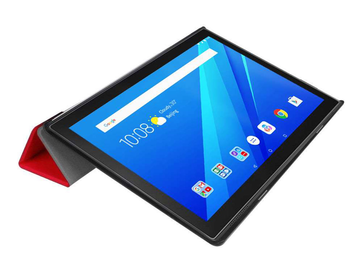 Smart Tri-Fold Bookcase Rood - Lenovo Tab 4 10 Hoesje