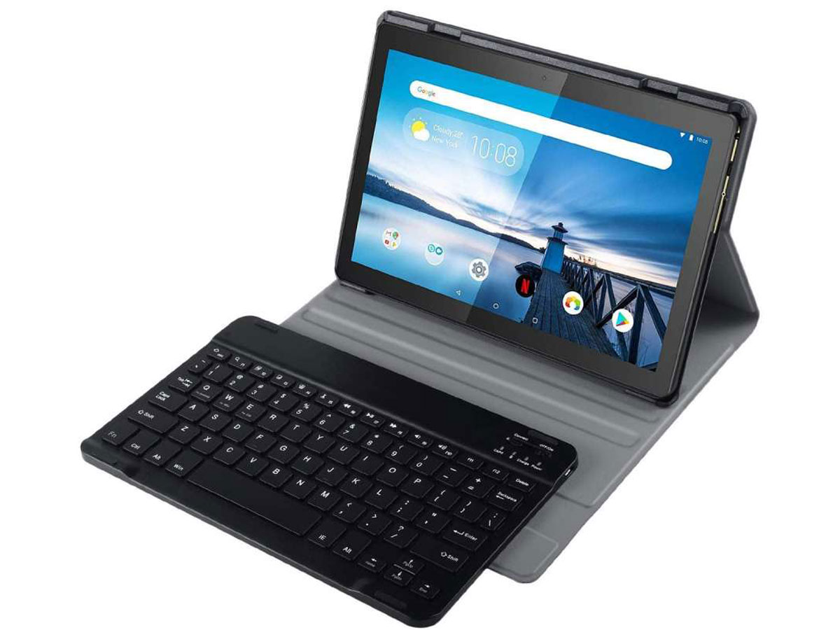 Keyboard Case QWERTY - Lenovo Tab E10 Toetsenbord Hoesje