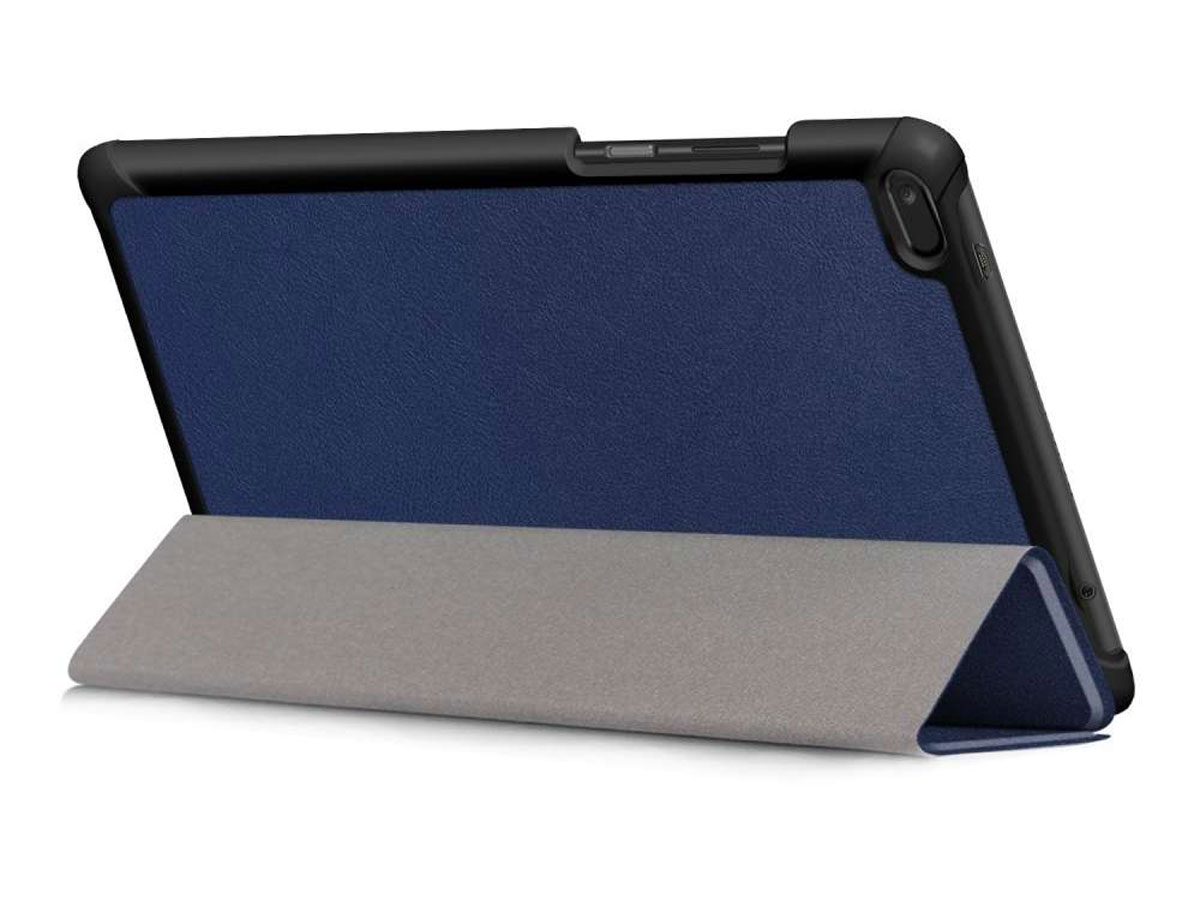 Smart Tri-Fold Bookcase Blauw - Lenovo Tab E8 Hoesje