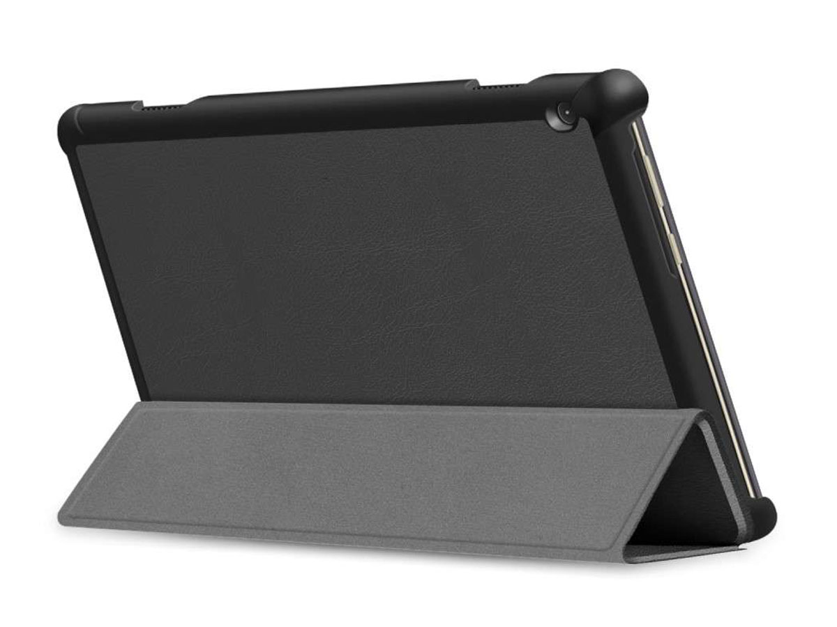 Smart Tri-Fold Bookcase Zwart - Lenovo Tab M10 Hoesje