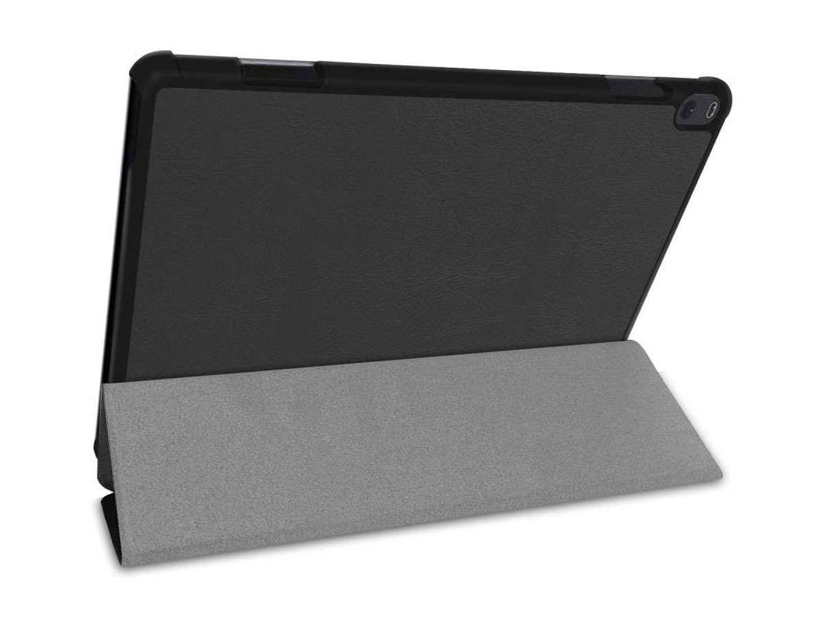 Smart Tri-Fold Bookcase Zwart - Lenovo Tab P10 Hoesje