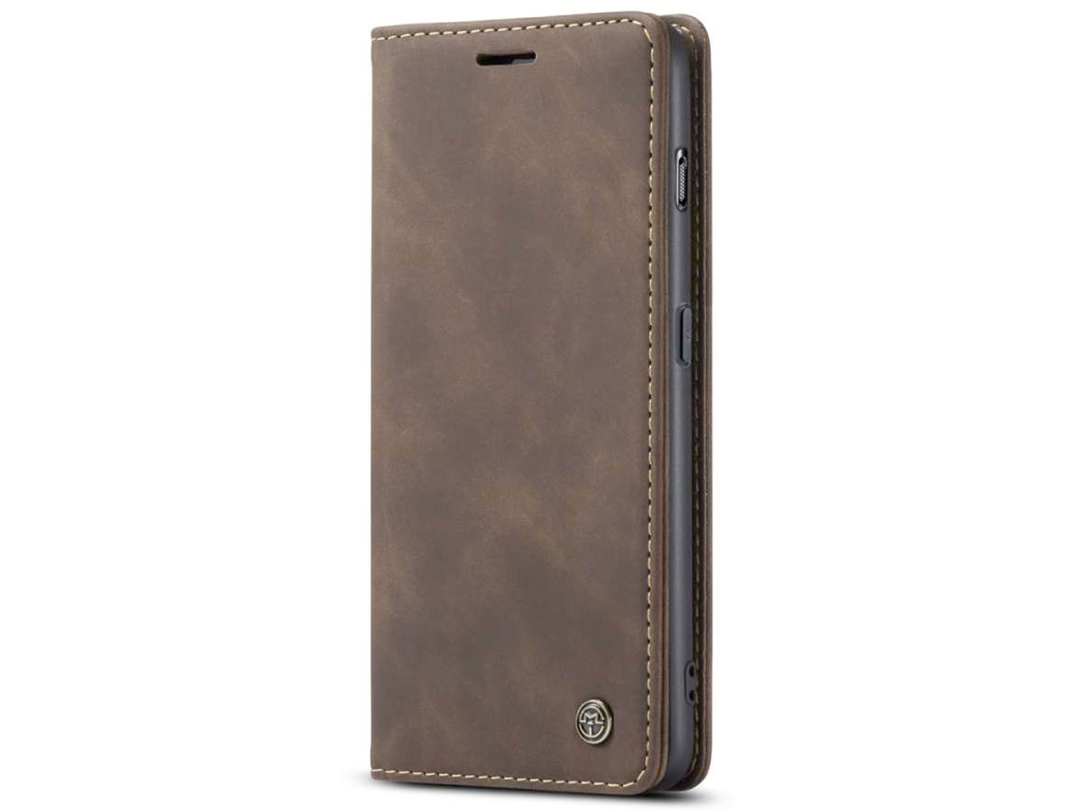 CaseMe Vintage BookCase Coffee - OnePlus 10 Pro hoesje