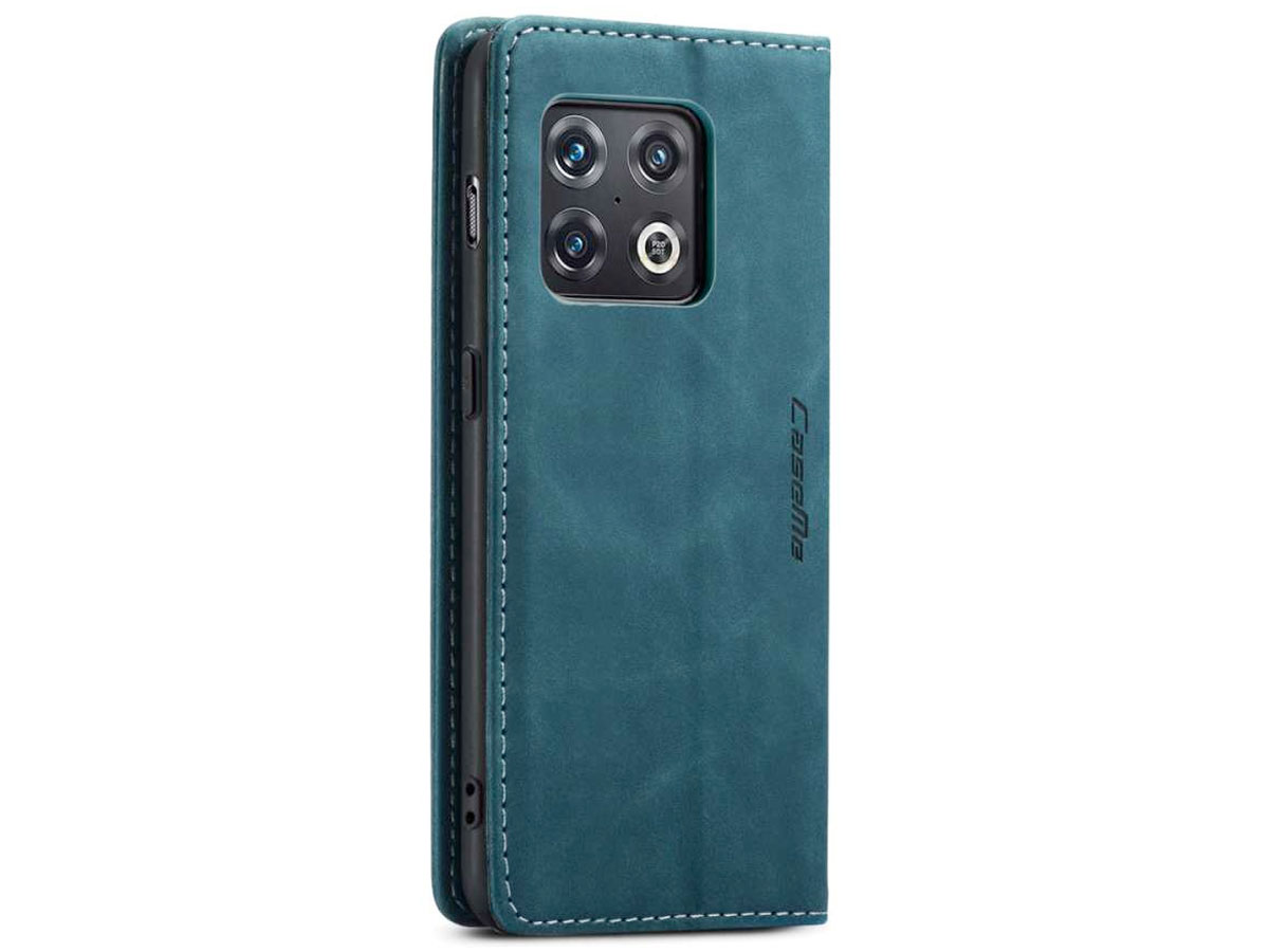 CaseMe Vintage BookCase Groen - OnePlus 10 Pro hoesje