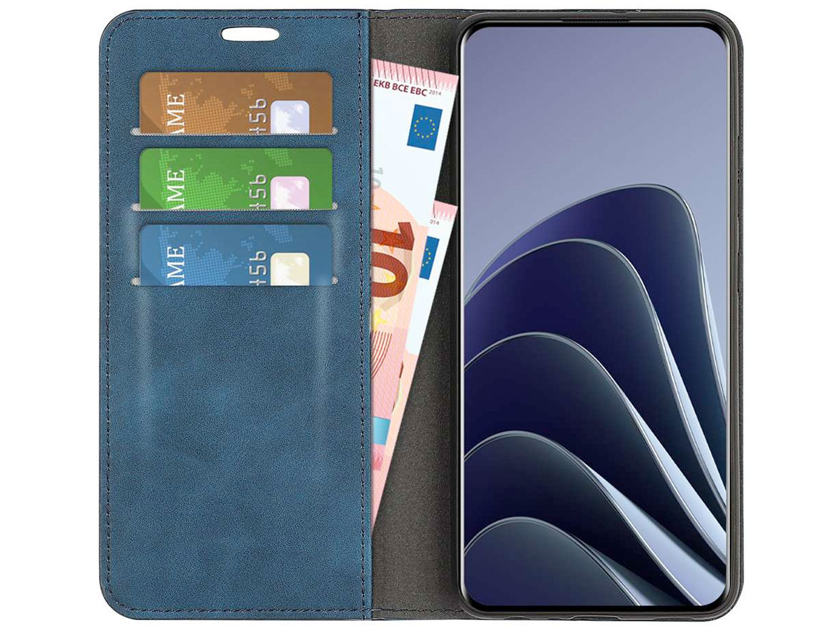 Just in Case Slim Wallet Case Blauw - OnePlus 10 Pro hoesje