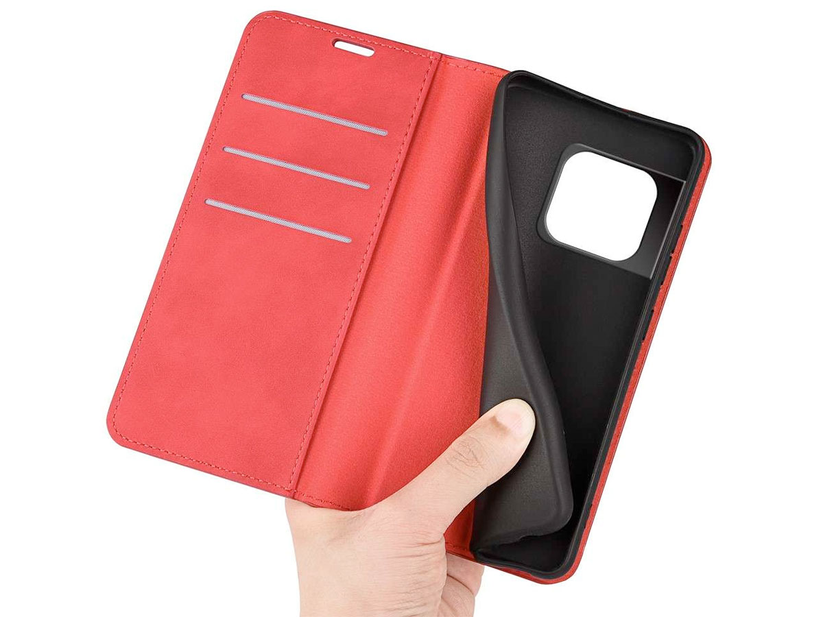 Just in Case Slim Wallet Case Rood - OnePlus 10 Pro hoesje