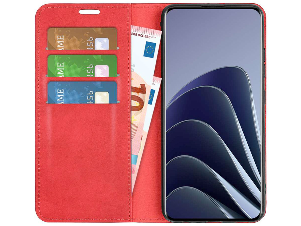Just in Case Slim Wallet Case Rood - OnePlus 10 Pro hoesje