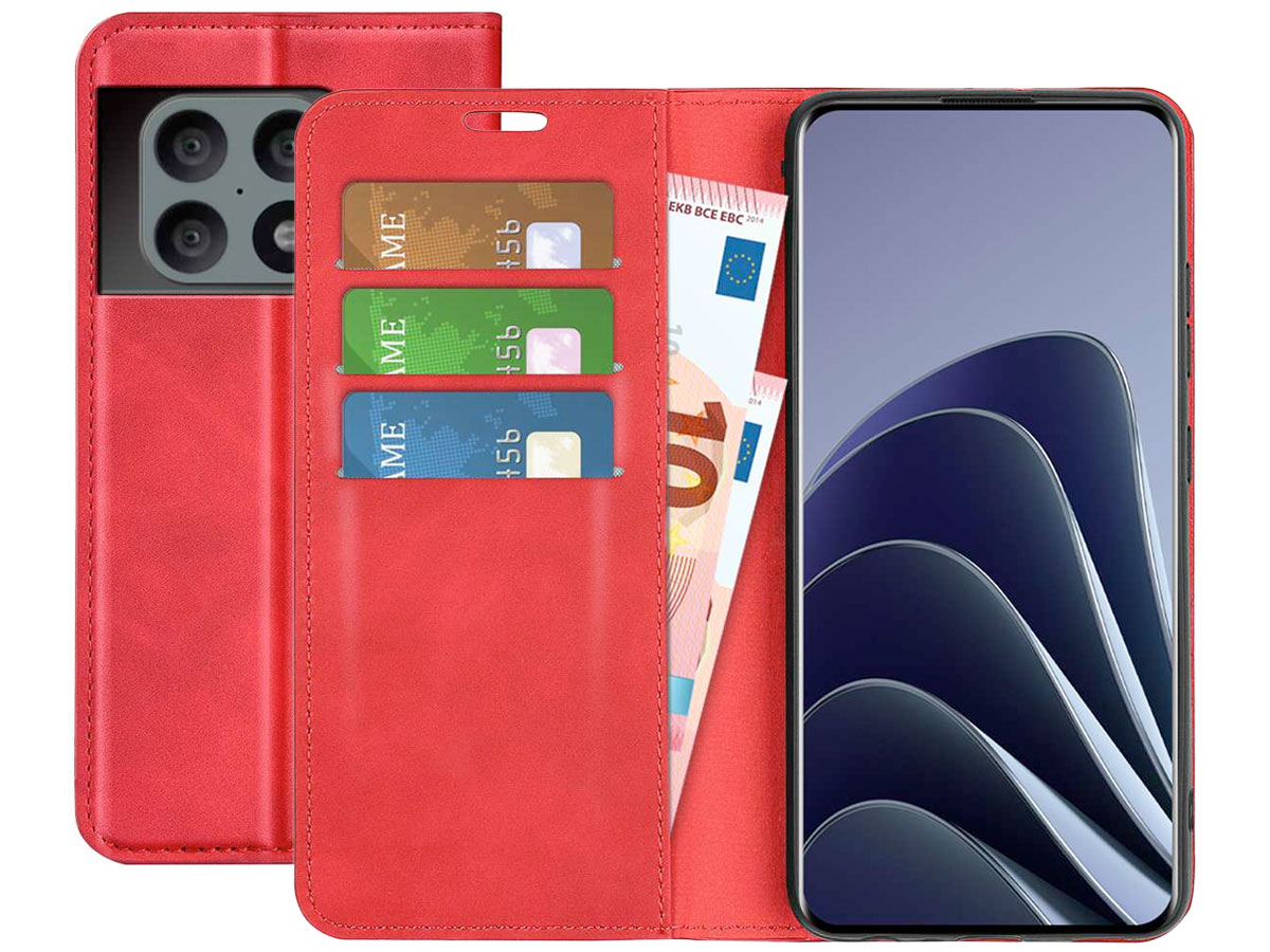 Just in Case Slim Wallet Case Rood - OnePlus 10 Pro hoesje