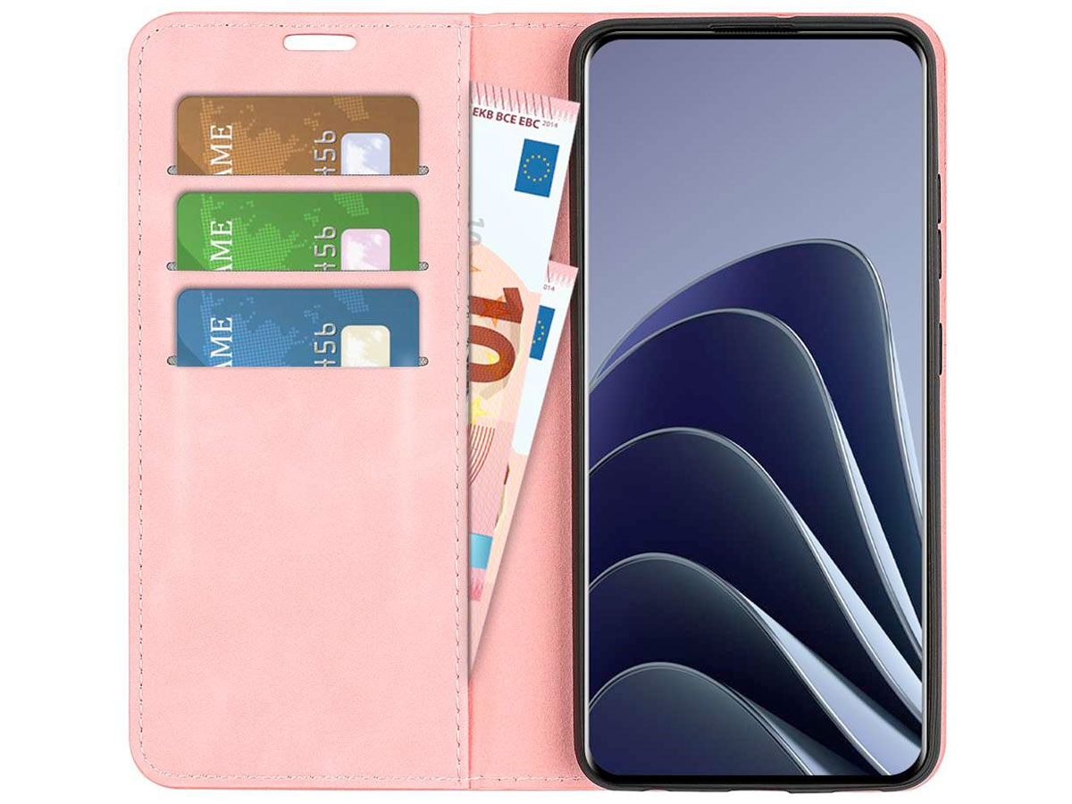 Just in Case Slim Wallet Case Roze - OnePlus 10 Pro hoesje