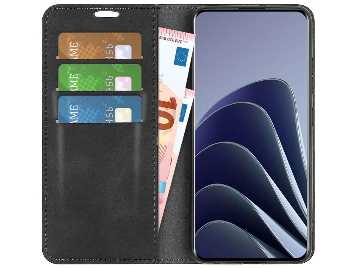 Just in Case Slim Wallet Case Zwart - OnePlus 10 Pro hoesje