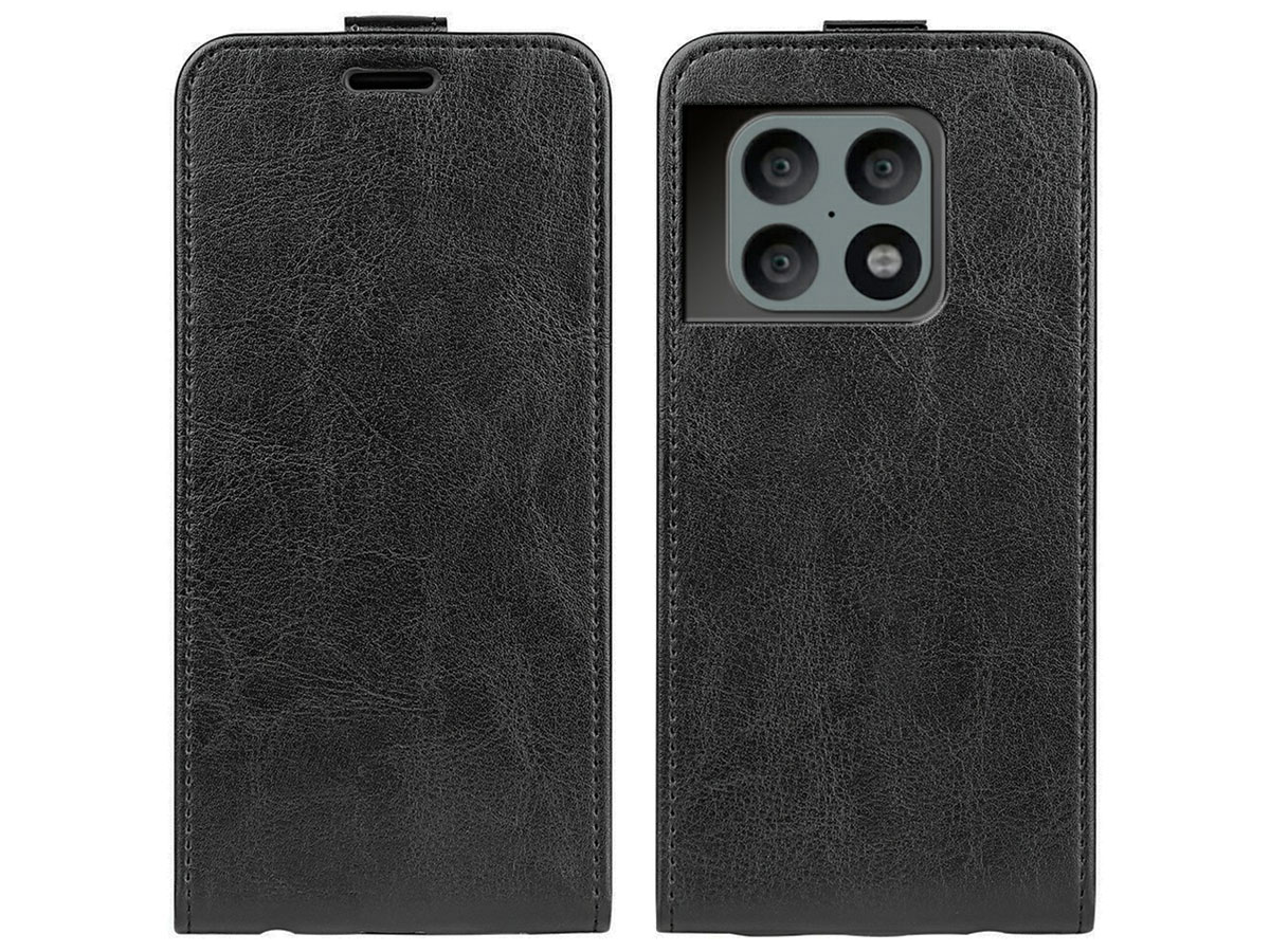 Just in Case Flip Case Zwart - OnePlus 10 Pro hoesje