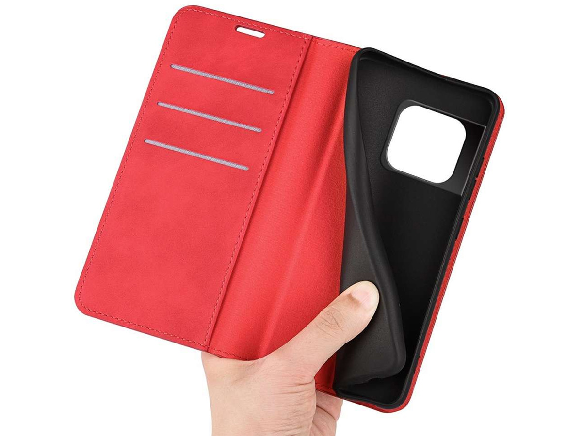 Just in Case Slim Wallet Case Rood - OnePlus 10T hoesje