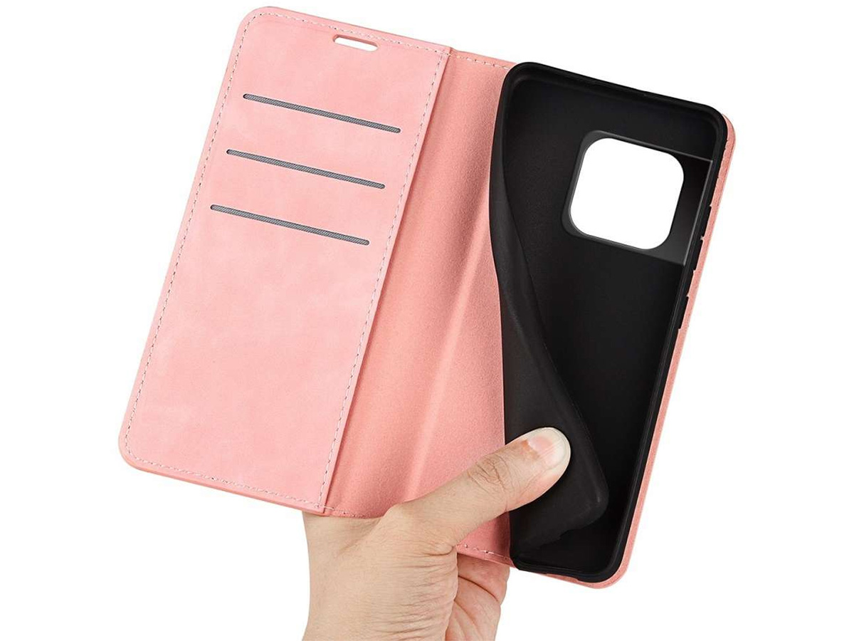 Just in Case Slim Wallet Case Roze - OnePlus 10T hoesje