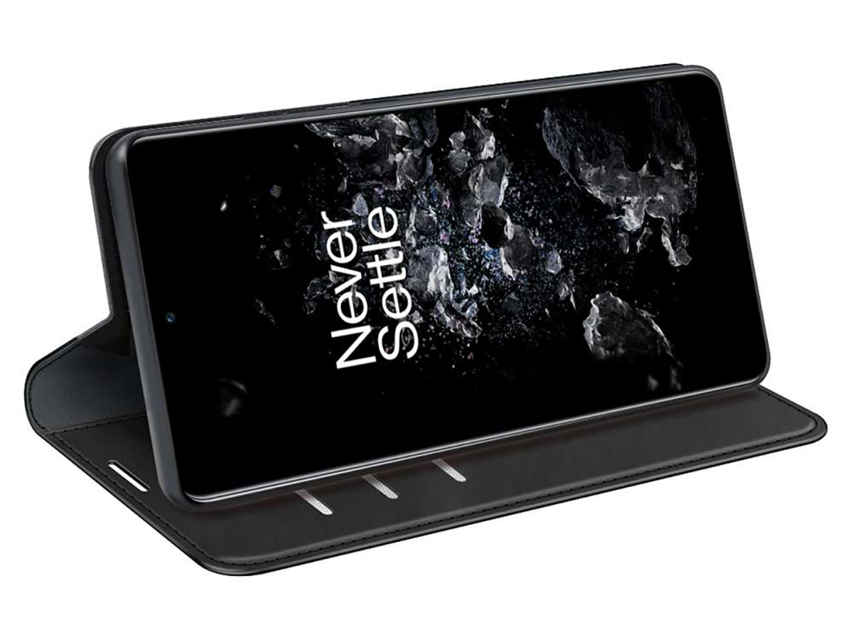 Just in Case Slim Wallet Case Zwart - OnePlus 10T hoesje