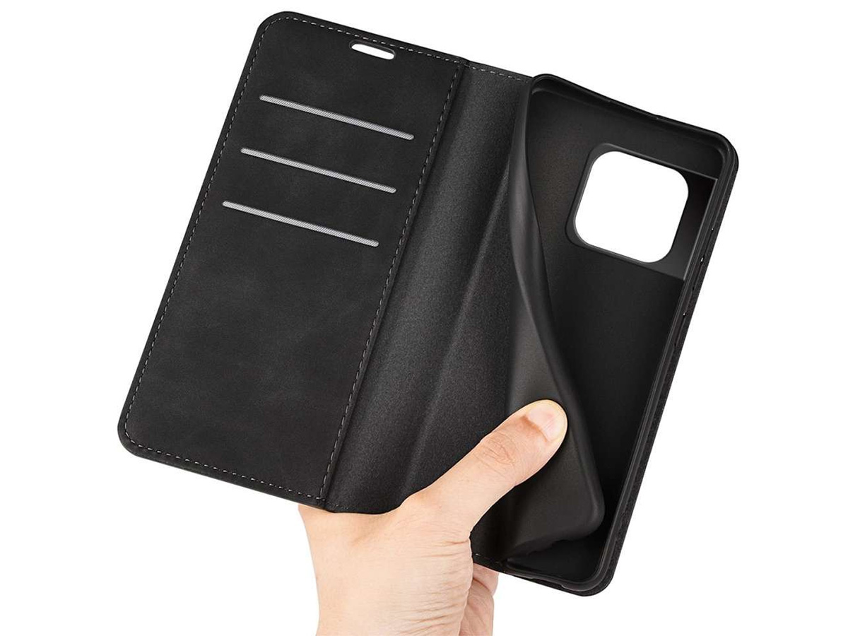 Just in Case Slim Wallet Case Zwart - OnePlus 10T hoesje