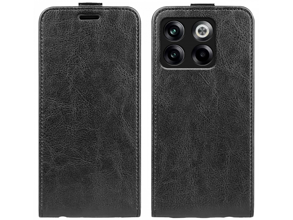 Just in Case Flip Case Zwart - OnePlus 10T hoesje