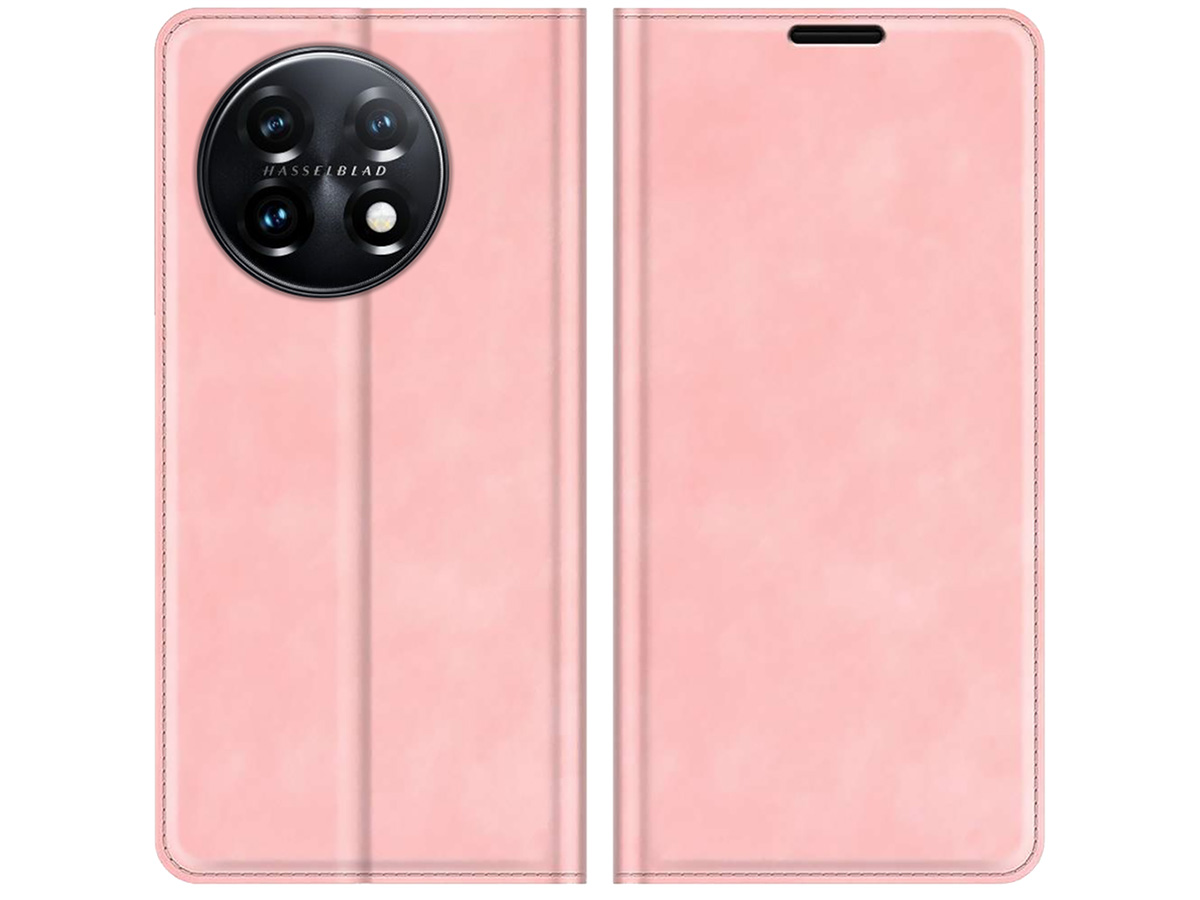 Just in Case Slim Wallet Case Roze - OnePlus 11 hoesje