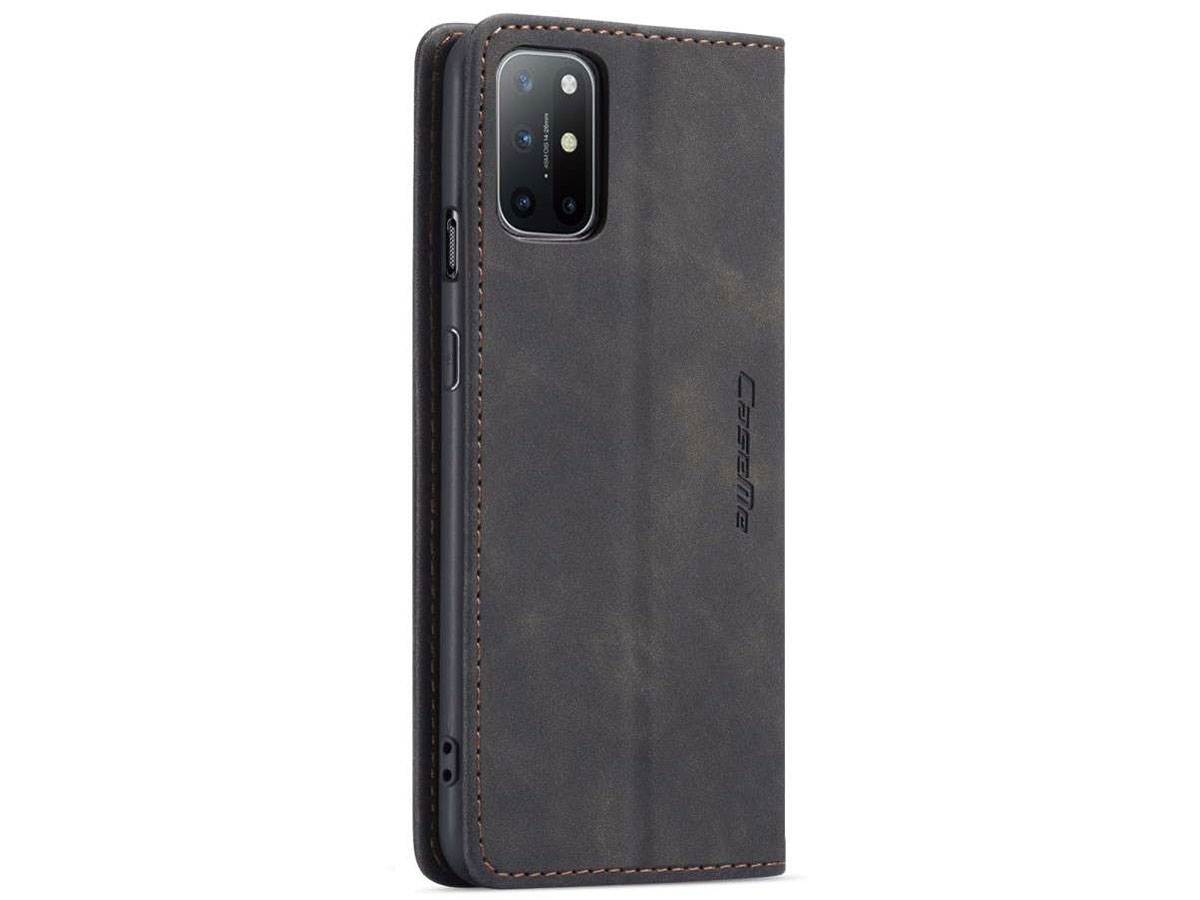 CaseMe Vintage BookCase Zwart - OnePlus 8T hoesje