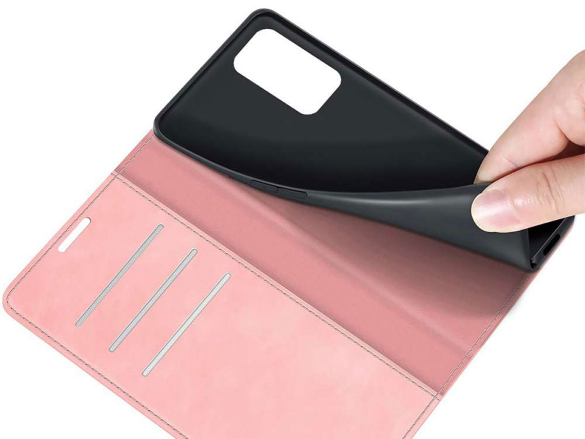 Just in Case Magnetic BookCase Roze - OnePlus 9 Pro hoesje