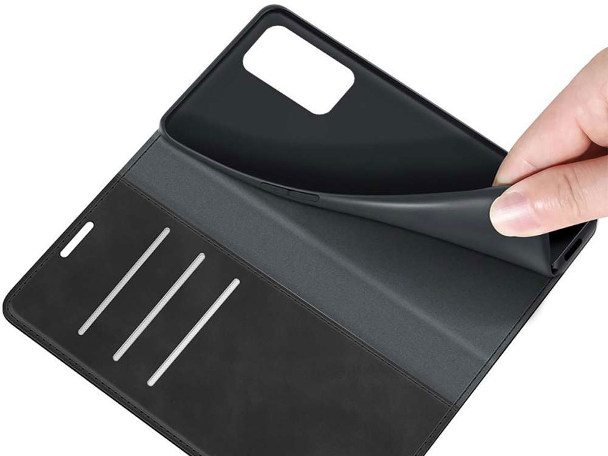 Just in Case Magnetic BookCase Zwart - OnePlus 9 Pro hoesje