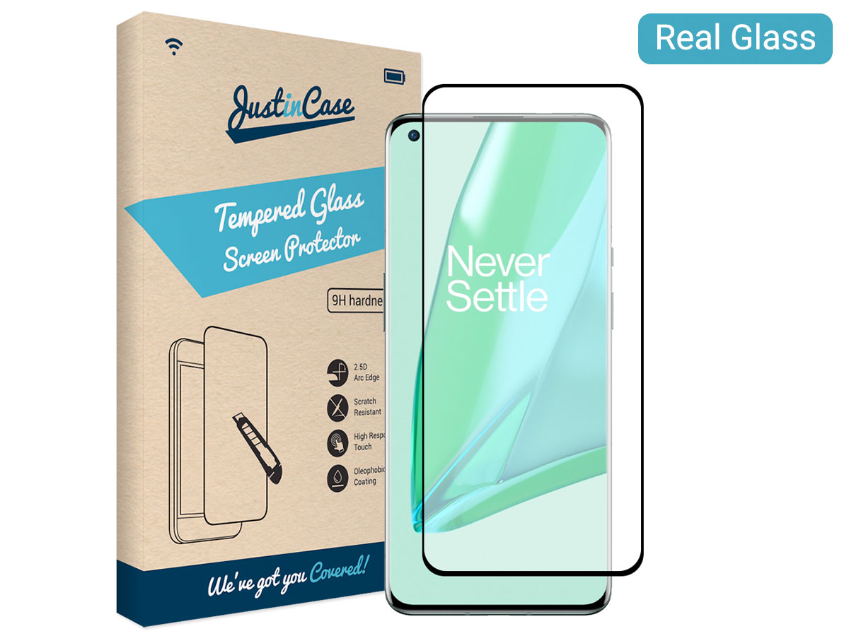 Just in Case OnePlus 9 Pro Screen Protector Curved Glass Full Cover