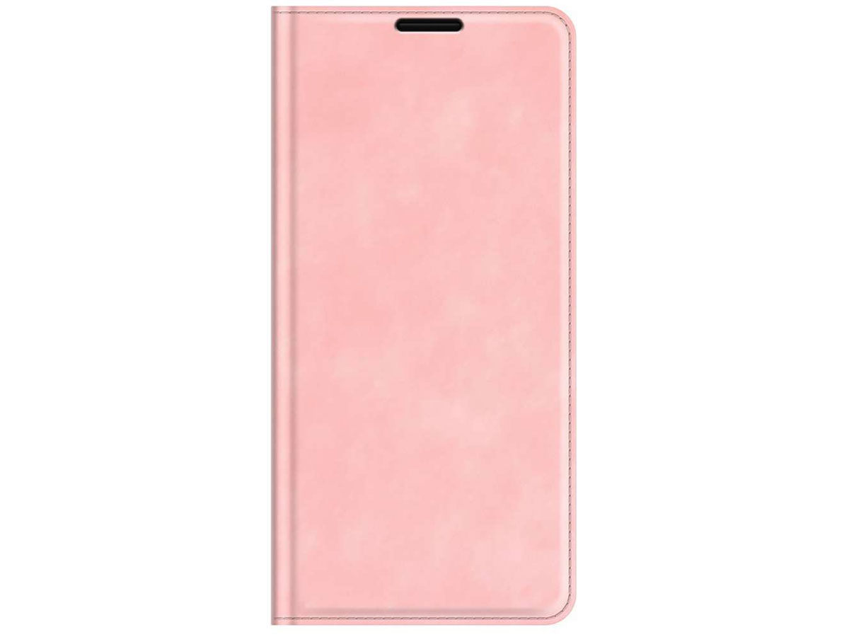 Just in Case Magnetic BookCase Roze - OnePlus Nord 2 hoesje