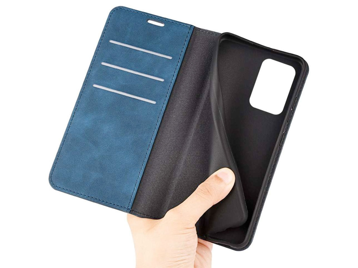 Just in Case Slim Wallet Case Blauw - OnePlus Nord 2T hoesje