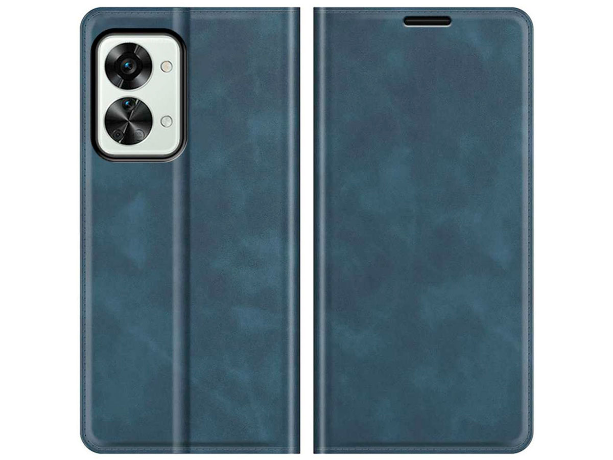 Just in Case Slim Wallet Case Blauw - OnePlus Nord 2T hoesje